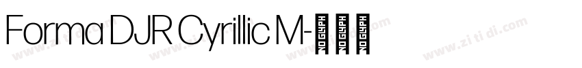 Forma DJR Cyrillic M字体转换 Forma DJR Cyrillic M字体转换
